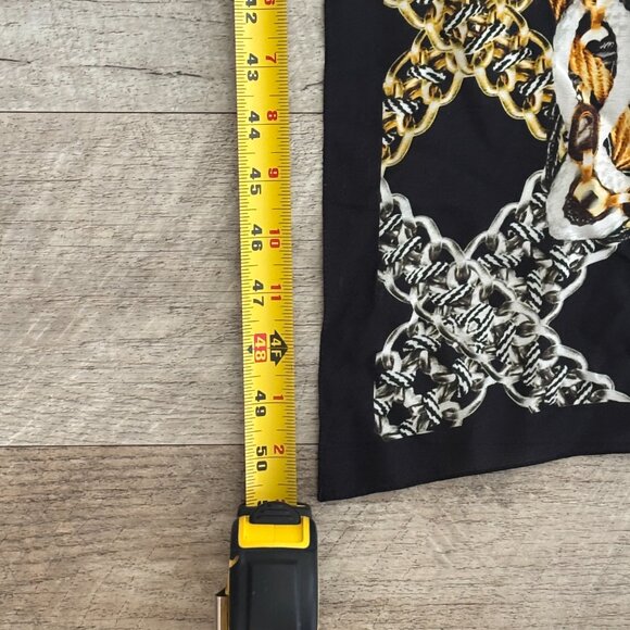 Gottex Black Gold Chain Print Scarf/Pareo - Picture 5 of 6